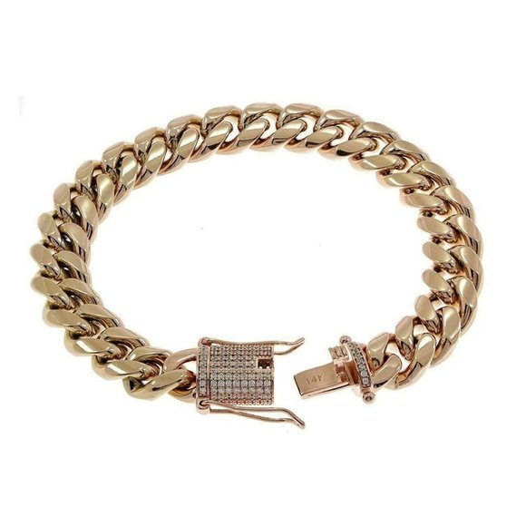 Harlembling Gold 12mm Miami Cuban Link Bracelet